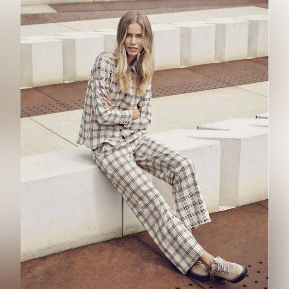 🇩🇰MOSS COPENHAGEN Lalou wide leg pants L - Picture 1 of 14